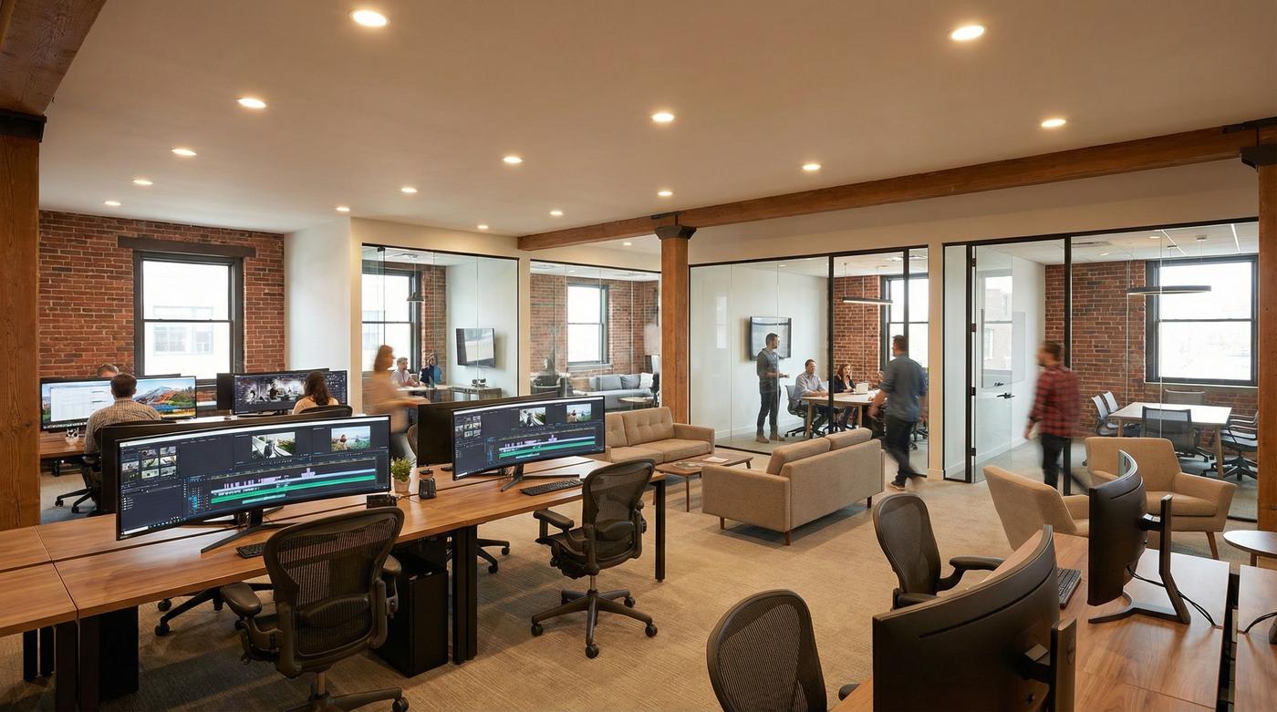 51动漫公司办公环境